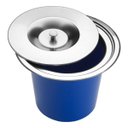 Ver imagem 2 de Kit Lixeira de Embutir 5 Litros Inox para Pia, Bancada ou Cuba Cozinha e Dosador de Sabão - Ecubas