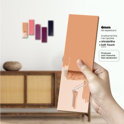 Paleta de Cores Rose- Quadros ou Placas Modulares com 5 Peças - 3