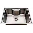 Ver imagem 2 de Cuba Gourmet Pia Inox 304 com Lixeira Embutir 5L Dosador de Sabão Cesto e Válvula Aria - Ecubas