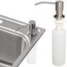 Cuba Gourmet Pia Inox 304 com Lixeira Embutir 5L Dosador de Sabão Cesto e Válvula Silver - Ecubas - 6