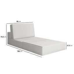 Sofá Cama à Vácuo 1 Lugar Linha Modular Flip Magic - 7