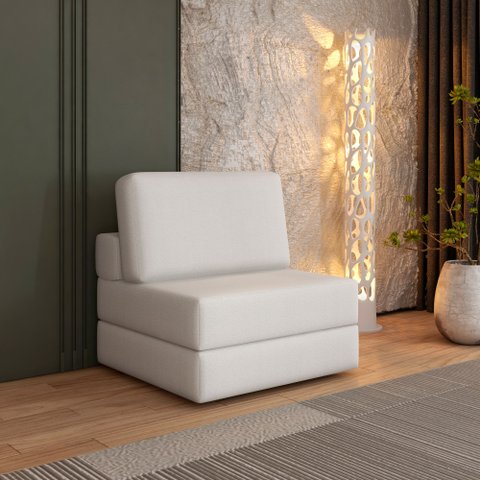 Sofá Cama à Vácuo 1 Lugar Linha Modular Flip Magic