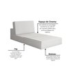 Sofá Cama à Vácuo 1 Lugar Linha Modular Flip Magic - 9