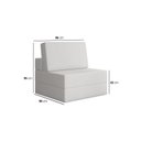 Ver imagem 5 de Sofá Cama À Vácuo 1 Lugar Linha Modular Flip Magic