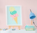 Ver imagem 2 de Quadro Infantil Quarto Bebê Menina Doces Sorvete Sweet Dream Kit 4 Peças