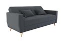 Ver imagem 3 de Sofá Cama Pamela Veludo Cinza E425 - Matrix