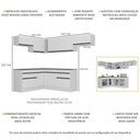 Ver imagem 5 de Armário De Cozinha Completa De Canto Branco/preto
