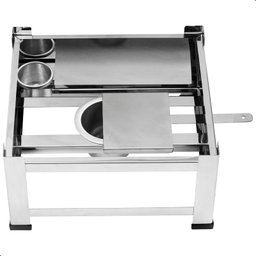 Chapa a Álcool Fogareiro Churrasqueira Bistequeiras de Inox - 6