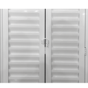 Ver imagem 2 de Porta Camarão Palheta Aluminio Branco Linha 25 - 210x70 Direita