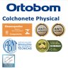 Colchonete Ortobom Physical Espuma D20 Solteiro Branco com detalhes azuis 88x188x04 - 4
