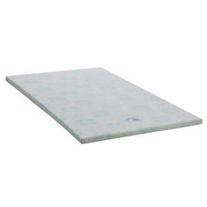 Colchonete Ortobom Physical Espuma D20 Solteiro Branco com detalhes azuis 88x188x04