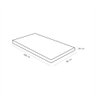 Colchonete Ortobom Physical Espuma D20 Solteiro Branco com detalhes azuis 88x188x04 - 3