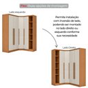 Ver imagem 4 de Guarda-Roupa de Canto Modulado MDF 321cm Safira 4 Portas 3 Gavetas Una Mobília