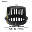 Ver imagem 5 de Abacaxi Hemisférico Ralo Anti Folhas 150mm Plástico Calha