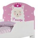 Ver imagem 5 de Cama Infantil Mini Cama Menina Lhama MDF Rosa Casah