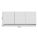 Ver imagem 4 de Balcão de Pia Tatiane 145 Cm e Armário Aéreo Andréia 3 Portas 120 Cm Branco Brilho - Ajl