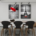 Ver imagem 2 de Conjunto Quadros Decorativos Paris em Canvas Modernos