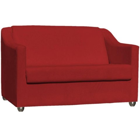 Namoradeira Decorativa para Sala Recepção Manicure Consultório Escritório Mila Suede