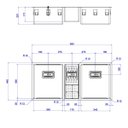 Ver imagem 2 de Cuba Tripla de Cozinha Wish Inox Deca Cod: Cc.620.93.tri.inx