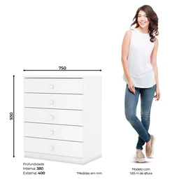 Quarto de Bebê com Guarda-Roupa 3 Portas Cômoda e Berço Faz de Conta Espresso Móveis - 10