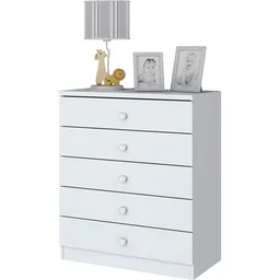 Quarto de Bebê com Guarda-Roupa 3 Portas Cômoda e Berço Faz de Conta Espresso Móveis - 9