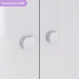 Quarto de Bebê com Guarda-Roupa 3 Portas Cômoda e Berço Faz de Conta Espresso Móveis - 15