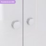 Quarto de Bebê com Guarda-Roupa 3 Portas Cômoda e Berço Faz de Conta Espresso Móveis - 15