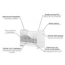 Ver imagem 5 de Quarto de Bebê com Guarda-Roupa 3 Portas Cômoda e Berço Faz de Conta Espresso Móveis