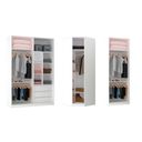 Ver imagem 5 de Guarda Roupas Closet 3 Módulos Com 3 Gavetas 5 Cabideiros