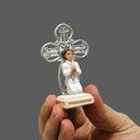 Ver imagem 4 de Lembrança Primeira Eucarístia Comunhão Menino Resina 7 Cm Fornecedor 8 8658 - Menino