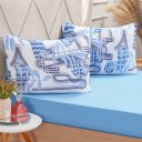 Ver imagem 1 de Jogo de Cama Casal Dreams Malha 100% Algodão 138x188x30cm Azul