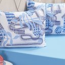 Ver imagem 4 de Jogo de Cama Casal Dreams Malha 100% Algodão 138x188x30cm Azul