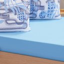 Ver imagem 3 de Jogo de Cama Casal Dreams Malha 100% Algodão 138x188x30cm Azul