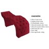 Maca Estofada Capitonê Clínica Salão Estética Linho Marta:Vermelho - 6