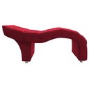 Ver imagem 7 de Maca Estofada Capitonê Clínica Salão Estética Linho Marta:Vermelho