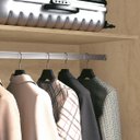 Ver imagem 4 de Guarda Roupa Casal Cadenza 2 porta Correr 6 gavetas 100% MDF Castanho Fenix