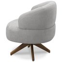 Ver imagem 6 de Poltrona Decorativa Giratória Sala de Estar Living Seven F04 Bouclê Cinza - Lyam Decor