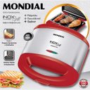 Ver imagem 6 de Sanduicheira Inox Grill Mondial Premium S-19 Vermelho - 220V