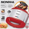 Sanduicheira Inox Grill Mondial Premium S-19 Vermelho - 220V - 6