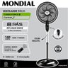 Ventilador de Coluna Mondial 40cm Vt-Cr-43-8P-Np Preto - 220V - 3