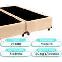 Ver imagem 5 de Cama Box Casal Blindado Nature Perola 138x188