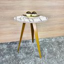 Ver imagem 2 de Mesa de Canto Alta Ornes - Dourado/vulcano