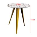 Ver imagem 5 de Mesa de Canto Alta Ornes - Dourado/vulcano