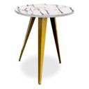 Ver imagem 1 de Mesa de Canto Alta Ornes - Dourado/vulcano