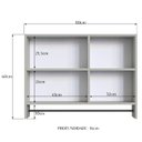 Ver imagem 3 de Armario para Banheiro 01 Porta com Espelho 80cm Arenas Proddy