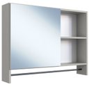 Ver imagem 1 de Armario para Banheiro 01 Porta com Espelho 80cm Arenas Proddy