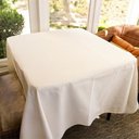 Ver imagem 3 de Toalha de Mesa Isabelle Quadrada Off White - Algodão, 130x130cm