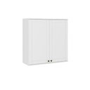 Ver imagem 1 de Armário Aéreo Milla Mdf 2 Portas de Branco 80 Cm Carraro