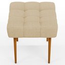 Ver imagem 7 de Kit 02 Puffs Decorativo Para Sala De Estar Requinte L02 Linho Bege Escuro - Lyam Decor