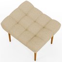 Ver mais imagens de Kit 02 Puffs Decorativo Para Sala De Estar Requinte L02 Linho Bege Escuro - Lyam Decor
